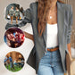 🔥HOT SALE 50% OFF🎁Elegant Soft Solid Color Lapel Buttons Jacket