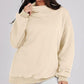 🔥Last Day Sale 49%🔥Women's Slit Mock Neck Oversized Sweatshirt