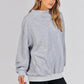 🔥Last Day Sale 49%🔥Women's Slit Mock Neck Oversized Sweatshirt