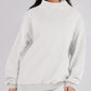 🔥Last Day Sale 49%🔥Women's Slit Mock Neck Oversized Sweatshirt