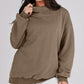 🔥Last Day Sale 49%🔥Women's Slit Mock Neck Oversized Sweatshirt