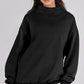 🔥Last Day Sale 49%🔥Women's Slit Mock Neck Oversized Sweatshirt