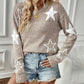 🍁Hot Sale 66% OFF🍁Women's Long-Sleeve Crew Neck Sweater with Star Pattern