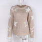 🍁Hot Sale 66% OFF🍁Women's Long-Sleeve Crew Neck Sweater with Star Pattern