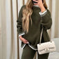 45 % OFF🔥Solid Color Casual Knitted Two-piece SetFF