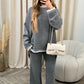 45 % OFF🔥Solid Color Casual Knitted Two-piece SetFF