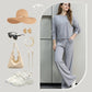 2-piece set: round-neck top and drawstring trousers