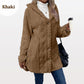 2024 New Arrival- 49% OFF🔥Women's Warm Diamond Pattern Hooded Jacket