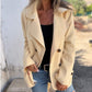 ✨New for autumn 50% OFF✨Women's Faux Tweed Casual Lapel Long Sleeve Coat