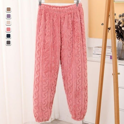 Best Gift! Women’s Thermal and Comfortable Faux Plush Pants Pajamas