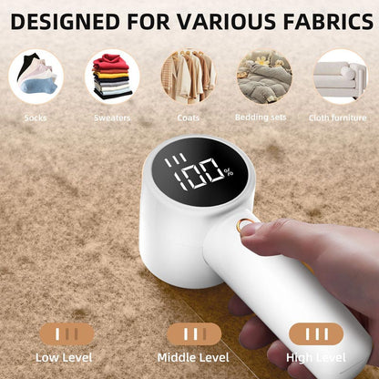 🔥LAST DAY PROMOTION SAVE 49%🔥2600mAh Fabric Shaver Lint Remover with Digital Display