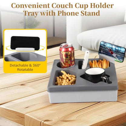 💥HOT SALE 49% OFF Couch Cup Holder Tray with Phone Stand