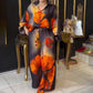 💥Limit Time 50% OFF💥Women’s Elegant Print Two-Piece Set Long Sleeve Top & Pants