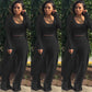 🔥Early Black Friday Sale:32% OFF🔥Women’s Stretch Knitted Tank Top High-waist Leggings and Long Cardigan 3-piece Set