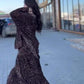 💕Hot Sale 50% OFF💕Women's leopard print hoodie dress