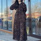 💕Hot Sale 50% OFF💕Women's leopard print hoodie dress
