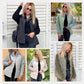 🎁Weekend Casual Outfits☃️2025 New Women's Knit Patchwork Puffy Jacket+Jeans