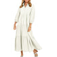 Women's Plus Size Casual Lapel Long Dress