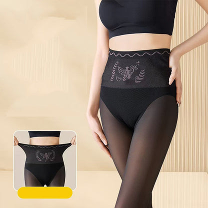 🔥Black Friday Sale:50% OFF🔥 Women's High-Waist Plush-Lined Tummy Control Sheer Tights