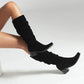 🔥Hot sale🔥 Fashionable Comfortable Knee-High Chunky Heel Boots
