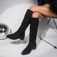 🔥Hot sale🔥 Fashionable Comfortable Knee-High Chunky Heel Boots