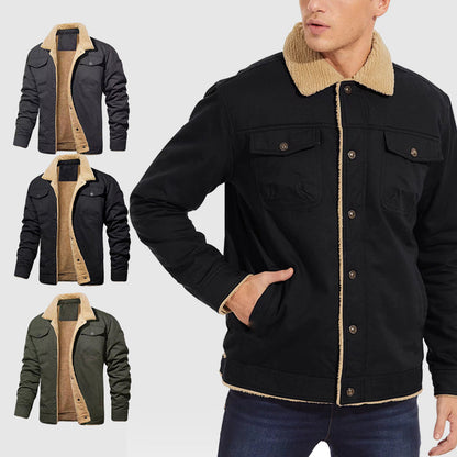 🎁Christmas Sale 63% OFF⏳Men's Retro Western Winter Fleece Jacket