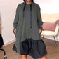 🔥Hot Sale 49% OFF🔥Women’s Trendy Casual Loose Fit Hooded Dress