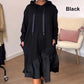 🔥Hot Sale 49% OFF🔥Women’s Trendy Casual Loose Fit Hooded Dress