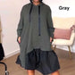 🔥Hot Sale 49% OFF🔥Women’s Trendy Casual Loose Fit Hooded Dress