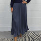 🌟 Seasonal Clearance at only £19.99! 🌟Women’s Stylish and Elegant Round-neck Pleated Dress