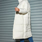 🎅Early Xmas Sales - 50% OFF🎄✨✨Women's Long Quilted Puffer Coat With Stand Collar