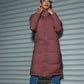 🎅Early Xmas Sales - 50% OFF🎄✨✨Women's Long Quilted Puffer Coat With Stand Collar