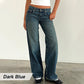 🔥HOT SALE 49% OFF🔥Women's Low-Rise Straight Leg Jeans with Pockets