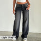 🔥HOT SALE 49% OFF🔥Women's Low-Rise Straight Leg Jeans with Pockets