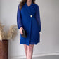 🎅Early Xmas Sales - 57% OFF🎄Lapel Solid Color Ruffle Hem Dress