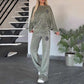 🔥🖤Black Friday Sale:50% OFF🔥Women’s Cozy Casual Set -  Soft Batwing Top and Wide-Leg Pants