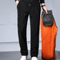 🔥Hot sale🔥Men's Thickened Warm Striped Pants with Drawstring
