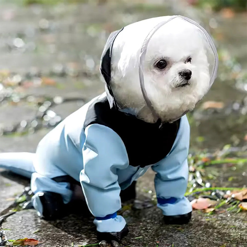 Cute Full Wrap Pet Rain Coat with Mask – furanshop