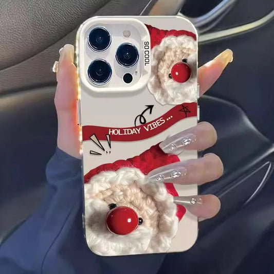 🔥HOT SALE🔥Fun Santa Claus Clear iPhone Case