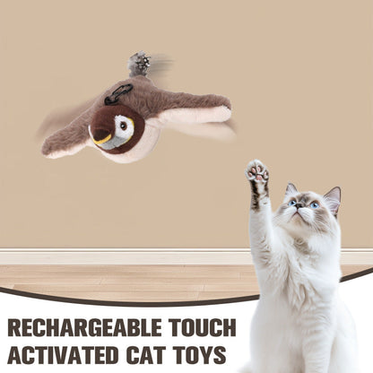 🎁50%OFF Christmas sale🎅Rechargeable Touch Activated Cat Toys with Realistic Sounds Effects