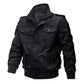 Men's Military Stand Collar Zipper Jacket