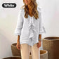 🌸2025 HOT SALE 50% OFF🌸Women's Ruffle Collar Blouse with Bell Sleeves
