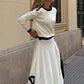 Women's 2-Piece T-Shirt & Handkerchief Hem Skirt Set