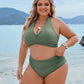 🍹Summer Hot Sales 50%OFF☀️Tummy Control Bathing Suits Modest High Waisted Bikini Sets