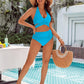 🍹Summer Hot Sales 50%OFF☀️Tummy Control Bathing Suits Modest High Waisted Bikini Sets