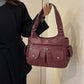 Women's Soft PU Leather Multi-Pocket Tote Bag