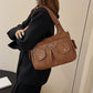 Women's Soft PU Leather Multi-Pocket Tote Bag