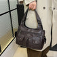 Women's Soft PU Leather Multi-Pocket Tote Bag