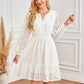 💕Limited Time 50% Off💕Women's V-Neck Long Sleeve Hollow Out Dress