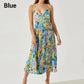 Women's Fashion V-Neck Sleeveless Printed Dresses